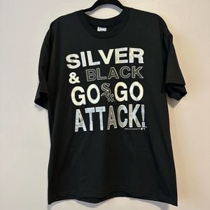 Sunburst XLarge 1991 MLB Chicago‎ White Sox Go Attack Vintage Baseball SS TShirt